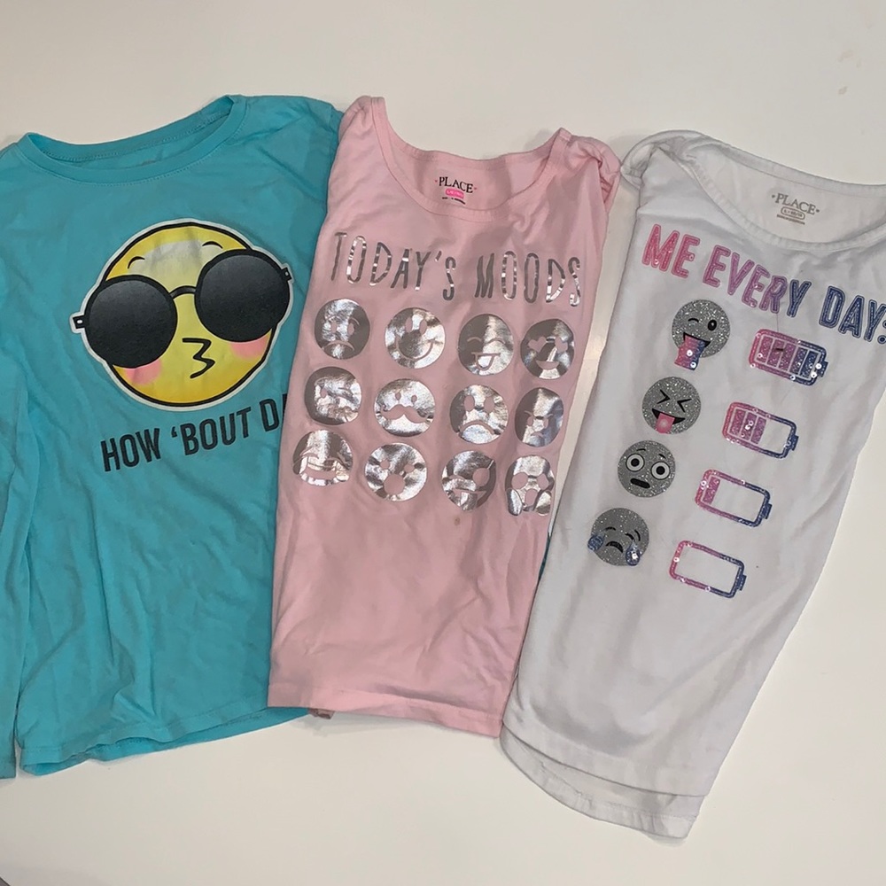 Lot of 3 Childrens Place Long sleeve Tees